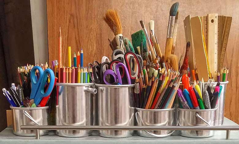 وسایل نقاشی و رنگ آمیزی نقطه شاپ